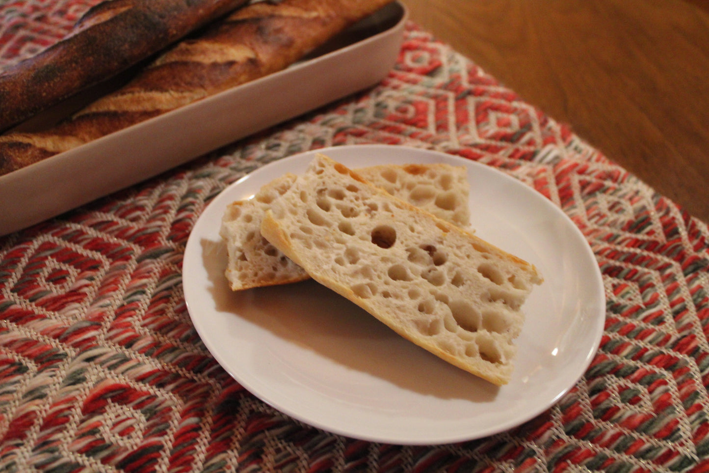 Baguettes & cornbread for afternoon of Tuesday, July 14