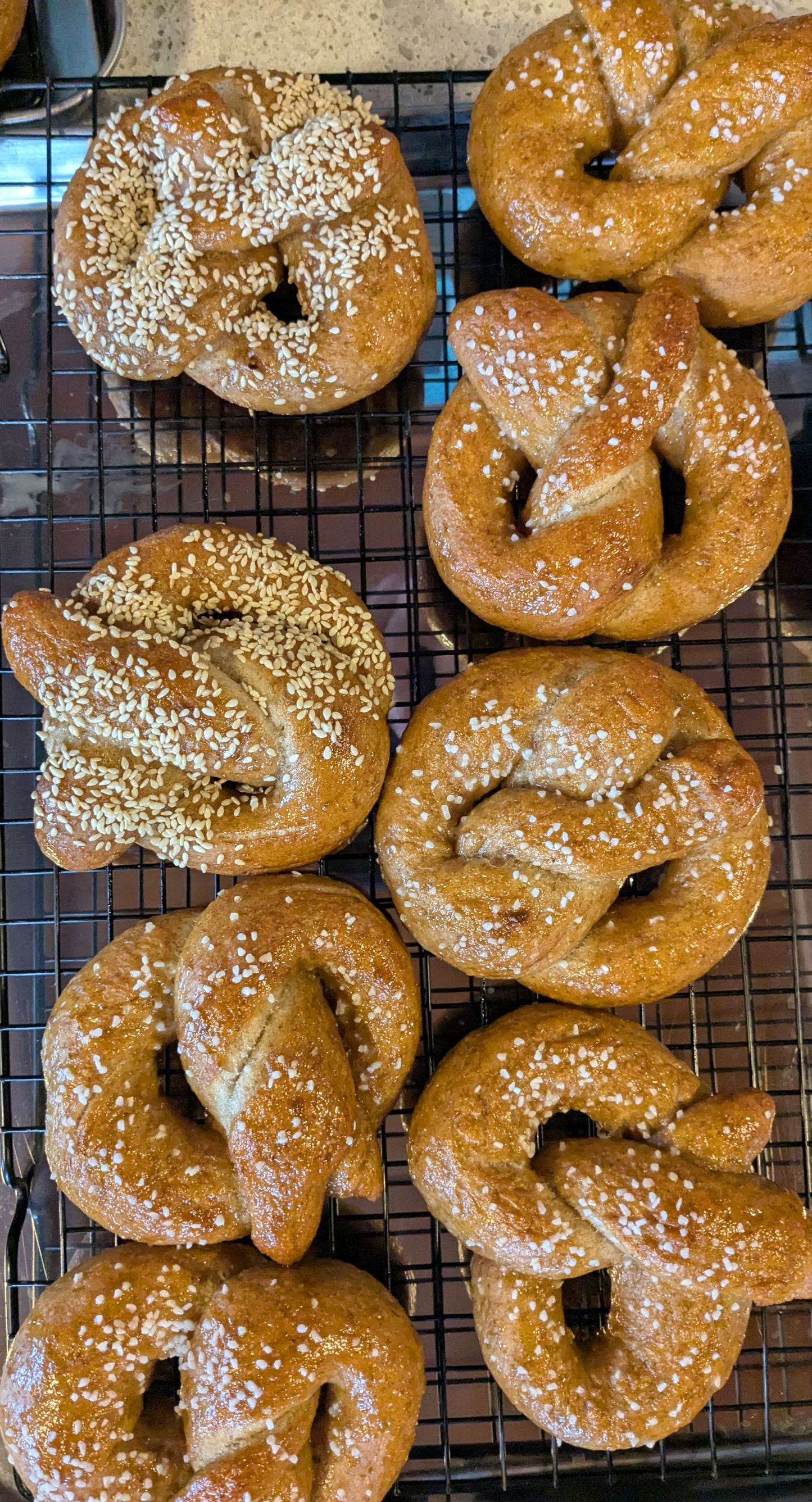 Fresh pretzels for afternoon of Feb 8